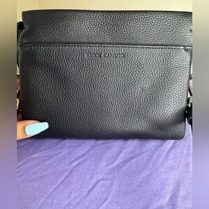 VINCE CAMUTO, Black Leather Crossbody, Excellent Condition